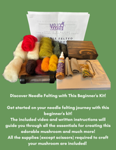 Load image into Gallery viewer, "Needle Felting Mushroom Kit"
